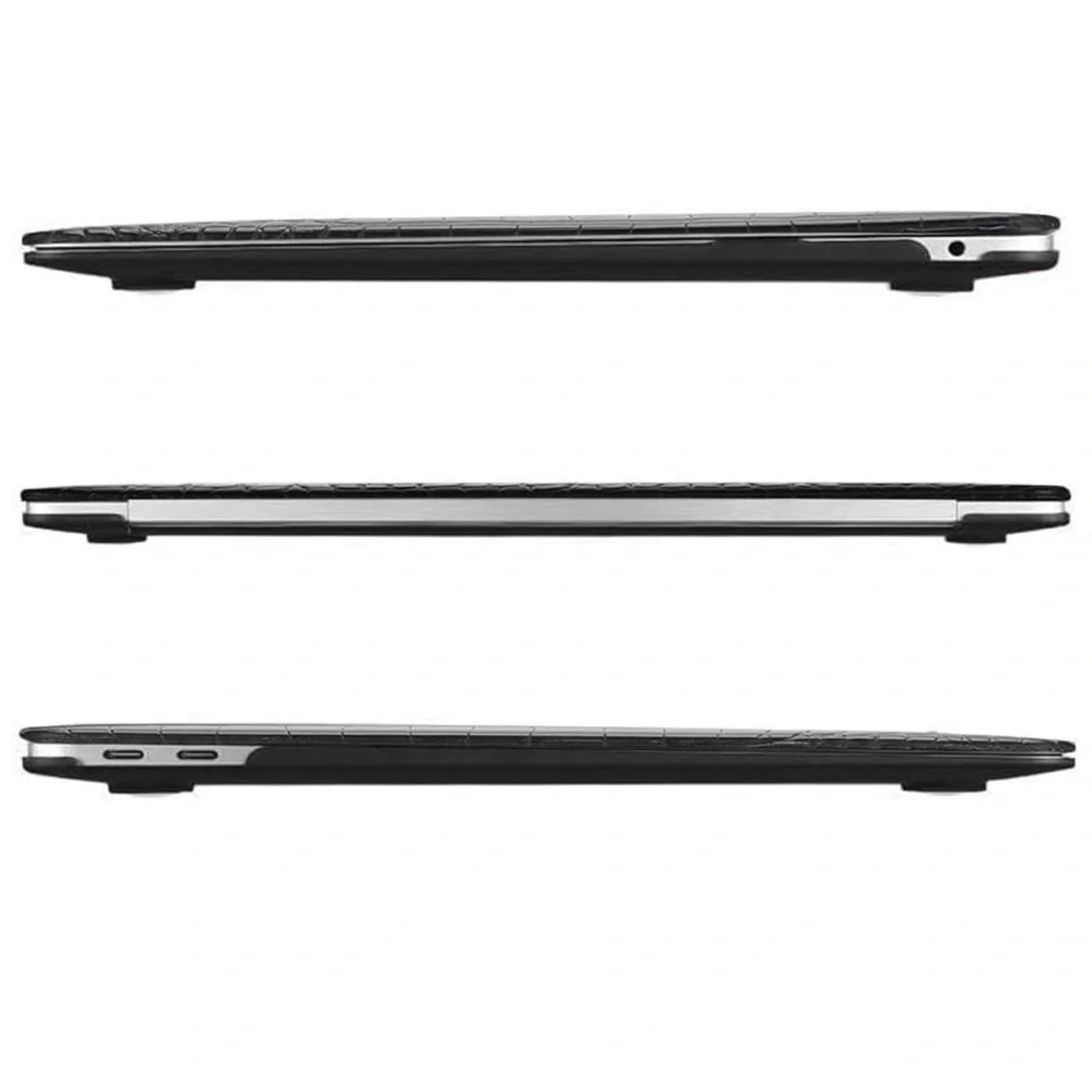 NWT Black Croc Textured MacBook Air 13” Hard Shell Protective Case
